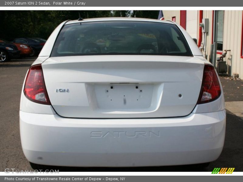 Polar White / Gray 2007 Saturn ION 2 Sedan