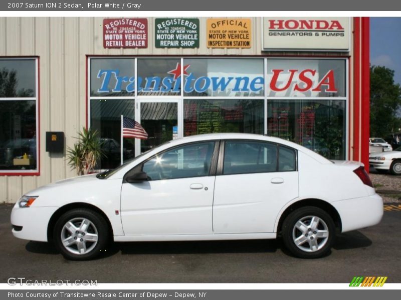 Polar White / Gray 2007 Saturn ION 2 Sedan