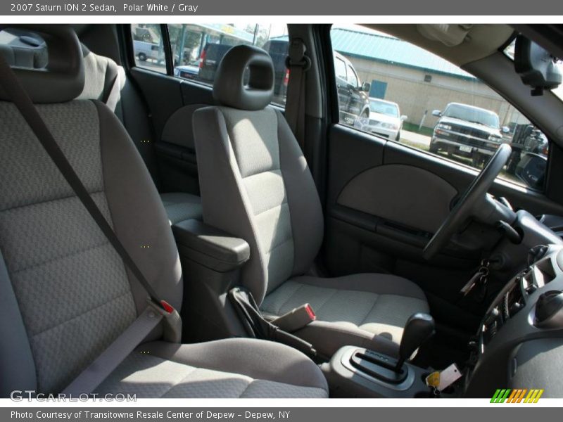 Polar White / Gray 2007 Saturn ION 2 Sedan