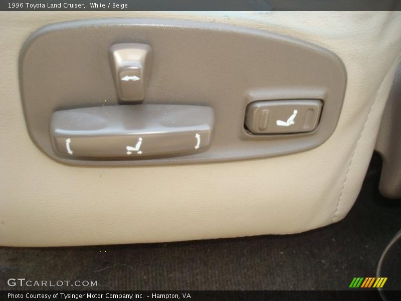 White / Beige 1996 Toyota Land Cruiser