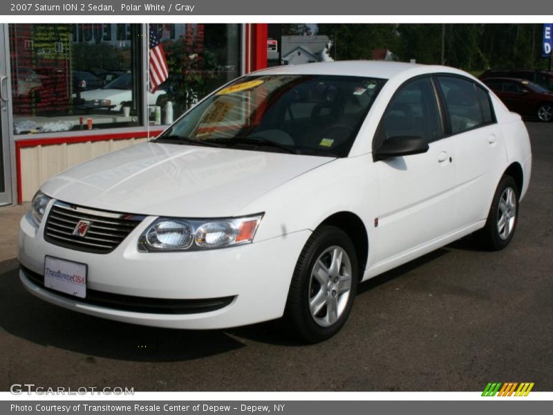 Polar White / Gray 2007 Saturn ION 2 Sedan