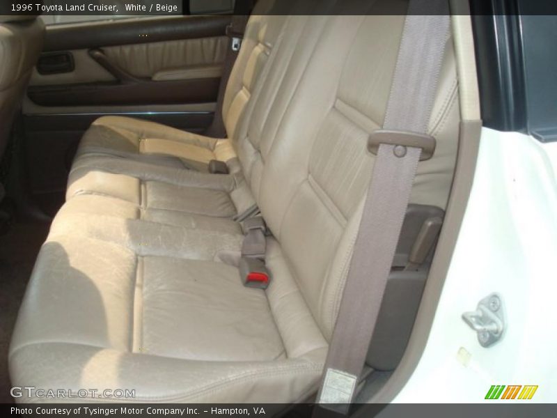 White / Beige 1996 Toyota Land Cruiser