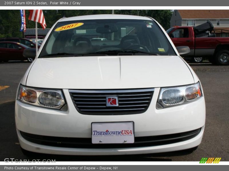 Polar White / Gray 2007 Saturn ION 2 Sedan