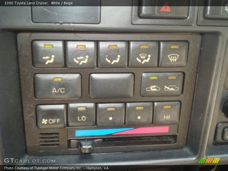 White / Beige 1996 Toyota Land Cruiser