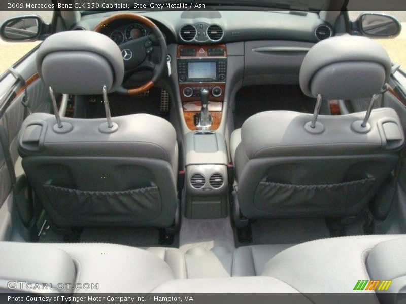Steel Grey Metallic / Ash 2009 Mercedes-Benz CLK 350 Cabriolet