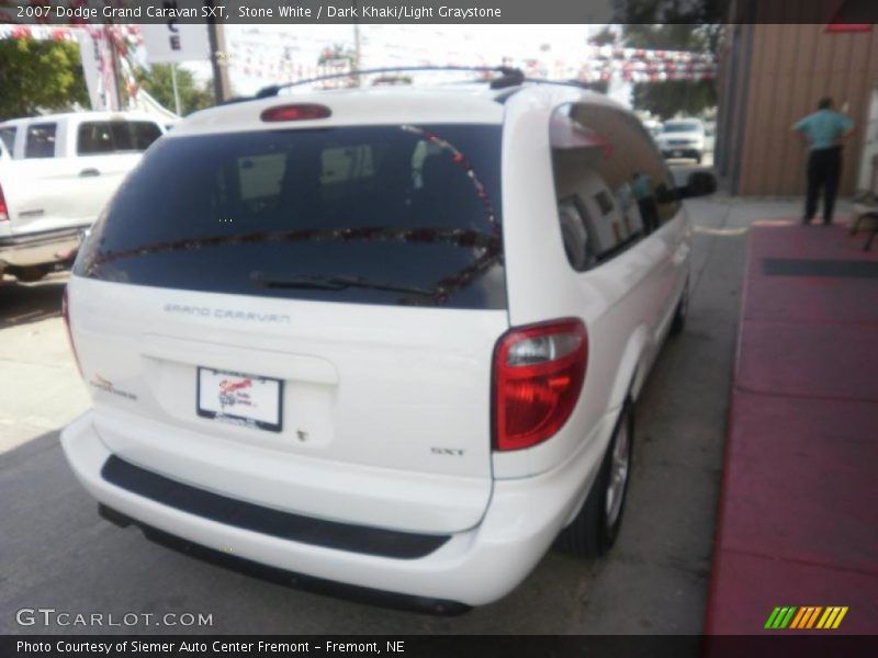 Stone White / Dark Khaki/Light Graystone 2007 Dodge Grand Caravan SXT