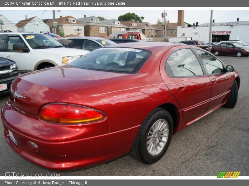 Inferno Red Pearl / Sand Stone Beige 2004 Chrysler Concorde LXi