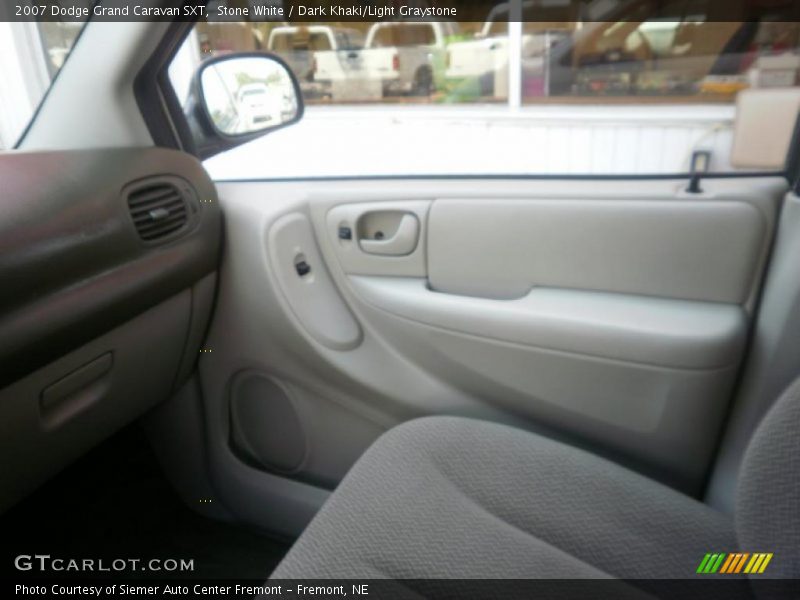 Stone White / Dark Khaki/Light Graystone 2007 Dodge Grand Caravan SXT