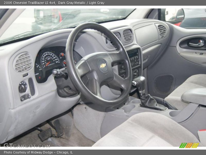 Dark Gray Metallic / Light Gray 2006 Chevrolet TrailBlazer LS 4x4
