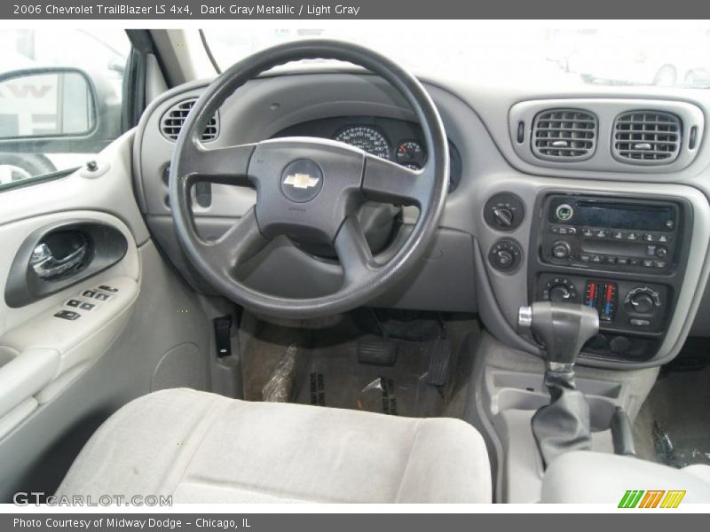 Dark Gray Metallic / Light Gray 2006 Chevrolet TrailBlazer LS 4x4