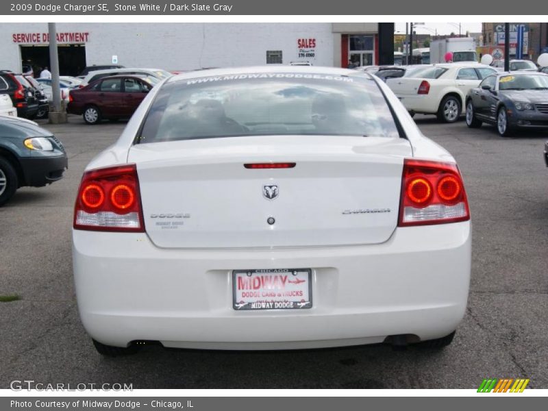 Stone White / Dark Slate Gray 2009 Dodge Charger SE