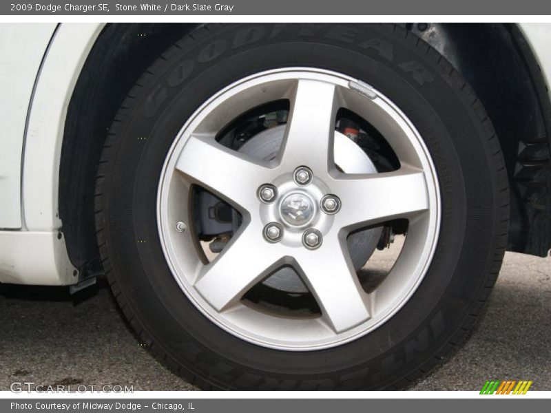 Stone White / Dark Slate Gray 2009 Dodge Charger SE