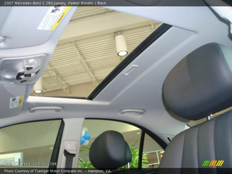 Pewter Metallic / Black 2007 Mercedes-Benz C 280 Luxury