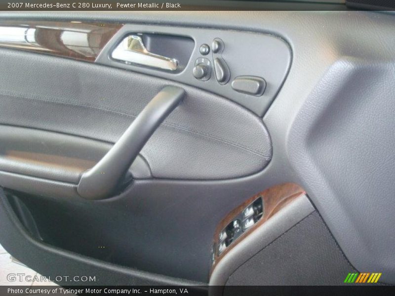 Pewter Metallic / Black 2007 Mercedes-Benz C 280 Luxury