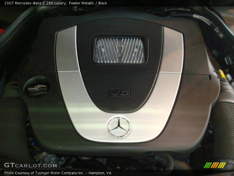 Pewter Metallic / Black 2007 Mercedes-Benz C 280 Luxury