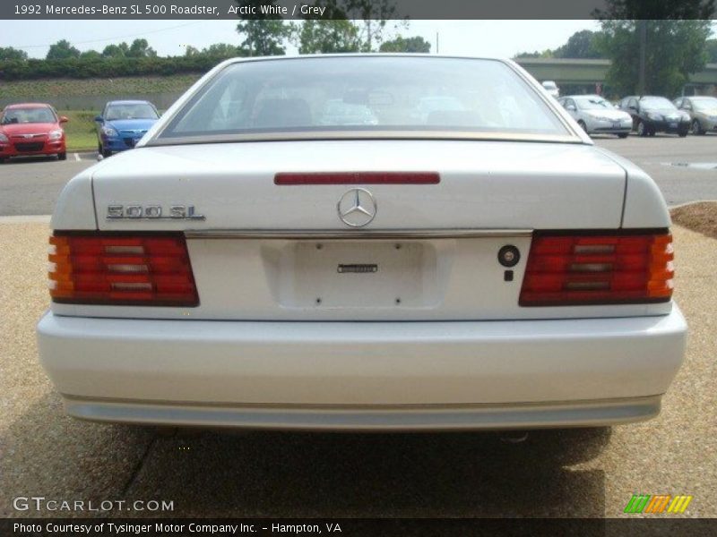 Arctic White / Grey 1992 Mercedes-Benz SL 500 Roadster