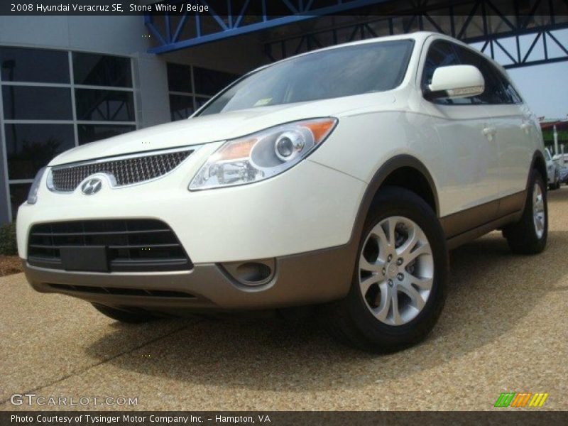 Stone White / Beige 2008 Hyundai Veracruz SE