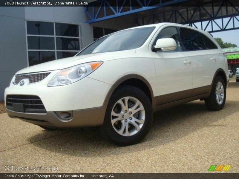 Stone White / Beige 2008 Hyundai Veracruz SE