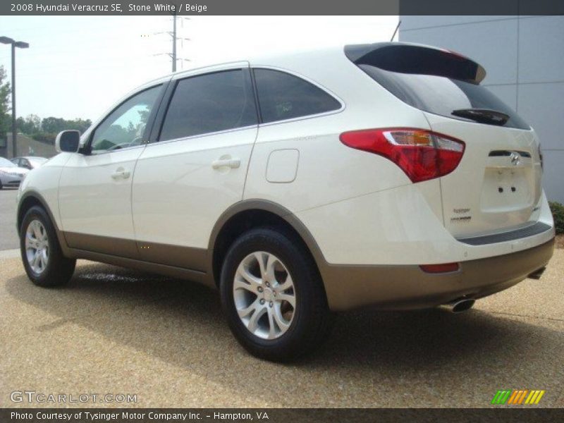 Stone White / Beige 2008 Hyundai Veracruz SE
