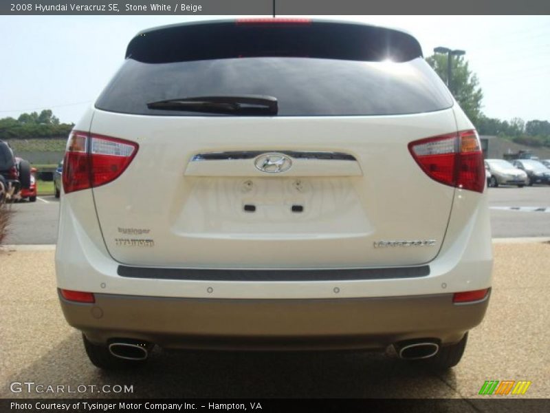 Stone White / Beige 2008 Hyundai Veracruz SE