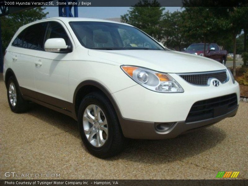 Stone White / Beige 2008 Hyundai Veracruz SE