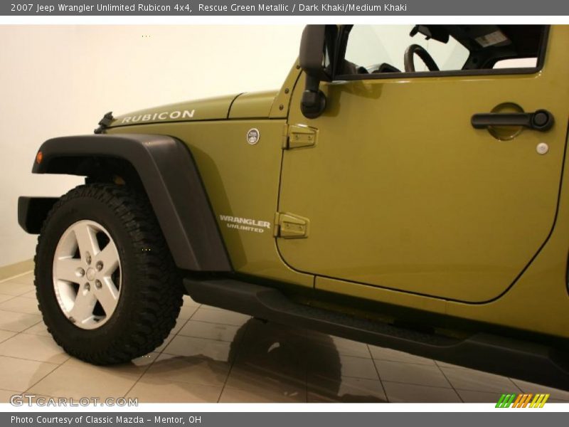 Rescue Green Metallic / Dark Khaki/Medium Khaki 2007 Jeep Wrangler Unlimited Rubicon 4x4