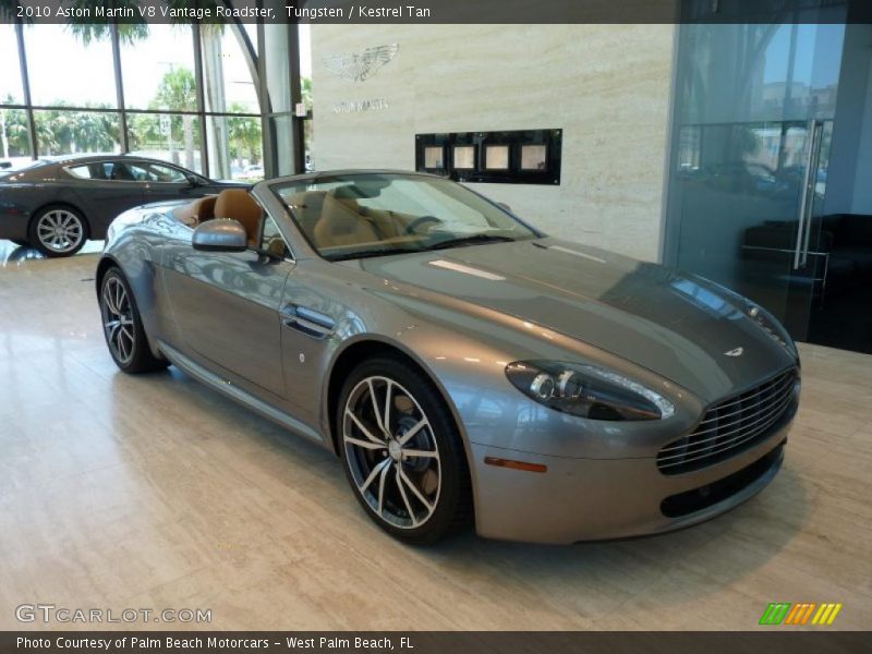 Tungsten / Kestrel Tan 2010 Aston Martin V8 Vantage Roadster