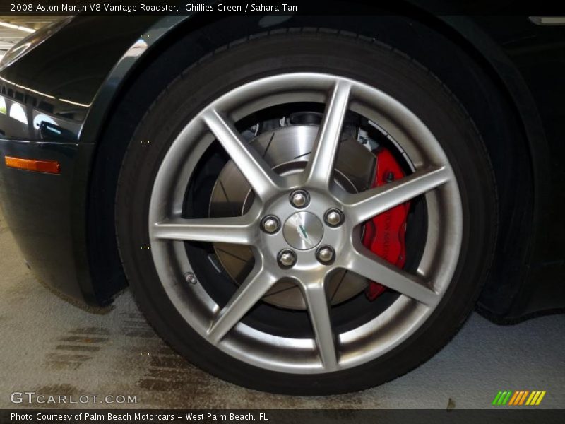 Ghillies Green / Sahara Tan 2008 Aston Martin V8 Vantage Roadster