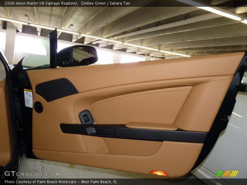 Ghillies Green / Sahara Tan 2008 Aston Martin V8 Vantage Roadster