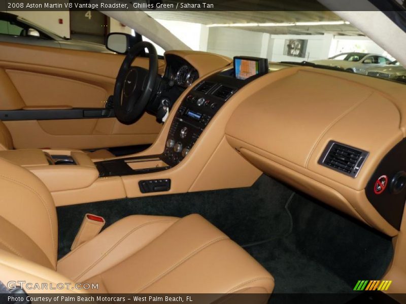 Ghillies Green / Sahara Tan 2008 Aston Martin V8 Vantage Roadster