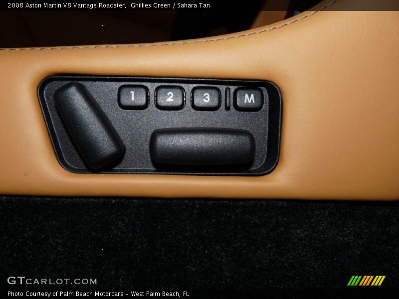 Ghillies Green / Sahara Tan 2008 Aston Martin V8 Vantage Roadster
