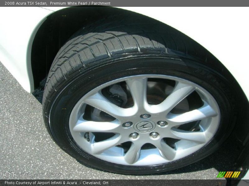 Premium White Pearl / Parchment 2008 Acura TSX Sedan