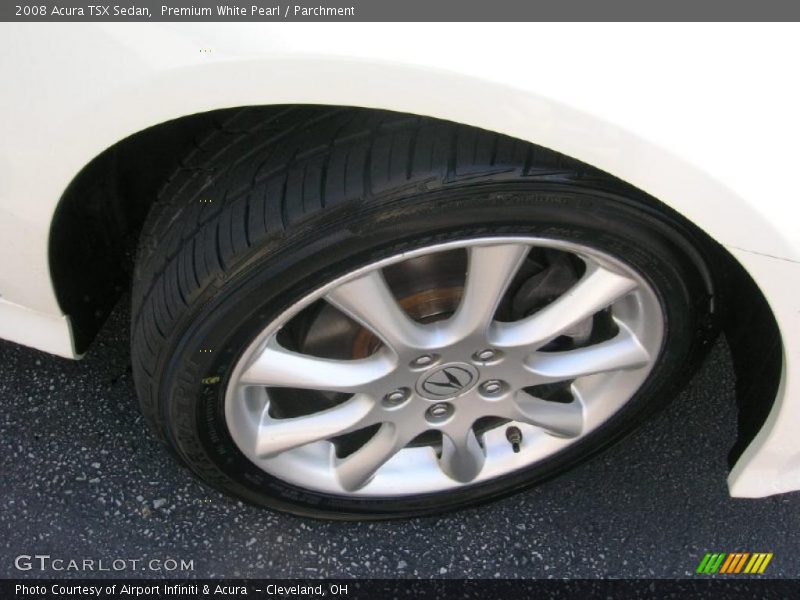 Premium White Pearl / Parchment 2008 Acura TSX Sedan