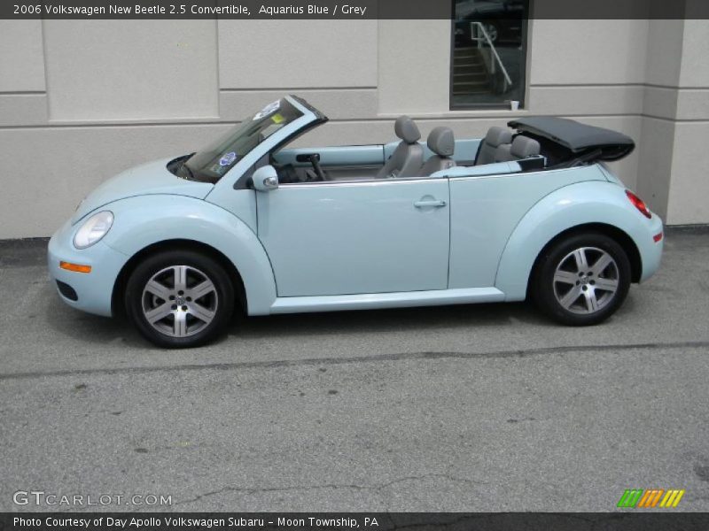 Aquarius Blue / Grey 2006 Volkswagen New Beetle 2.5 Convertible