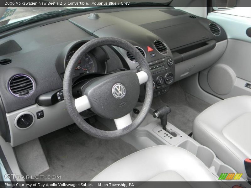 Aquarius Blue / Grey 2006 Volkswagen New Beetle 2.5 Convertible