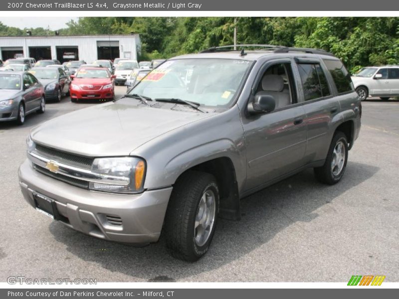 Graystone Metallic / Light Gray 2007 Chevrolet TrailBlazer LS 4x4