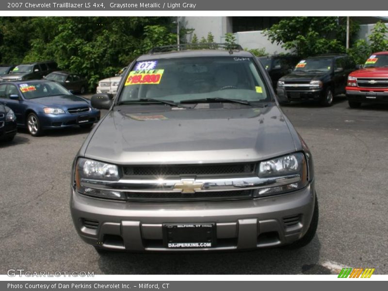 Graystone Metallic / Light Gray 2007 Chevrolet TrailBlazer LS 4x4