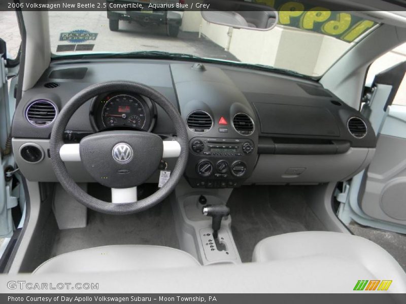 Aquarius Blue / Grey 2006 Volkswagen New Beetle 2.5 Convertible