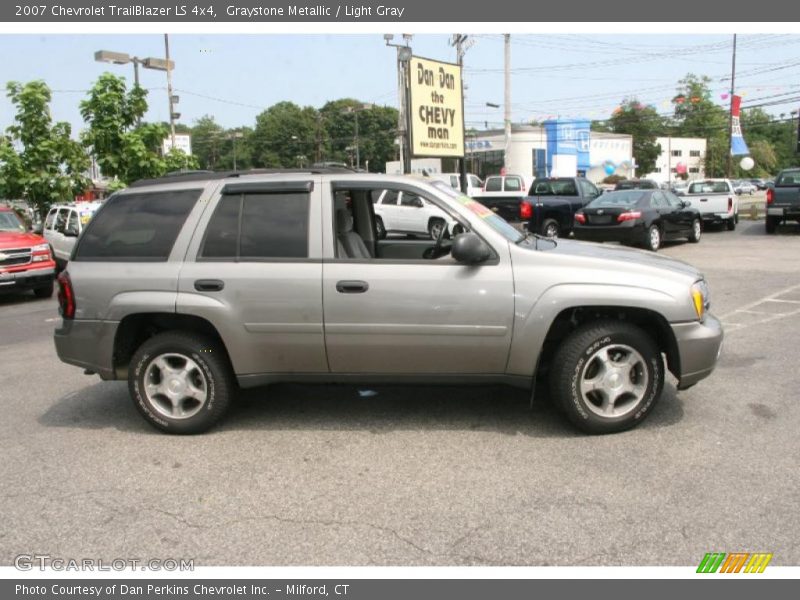 Graystone Metallic / Light Gray 2007 Chevrolet TrailBlazer LS 4x4