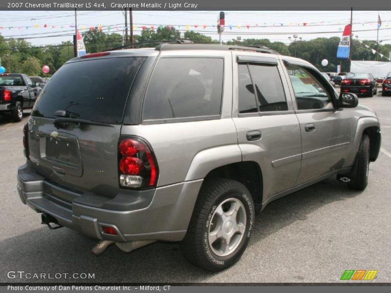 Graystone Metallic / Light Gray 2007 Chevrolet TrailBlazer LS 4x4