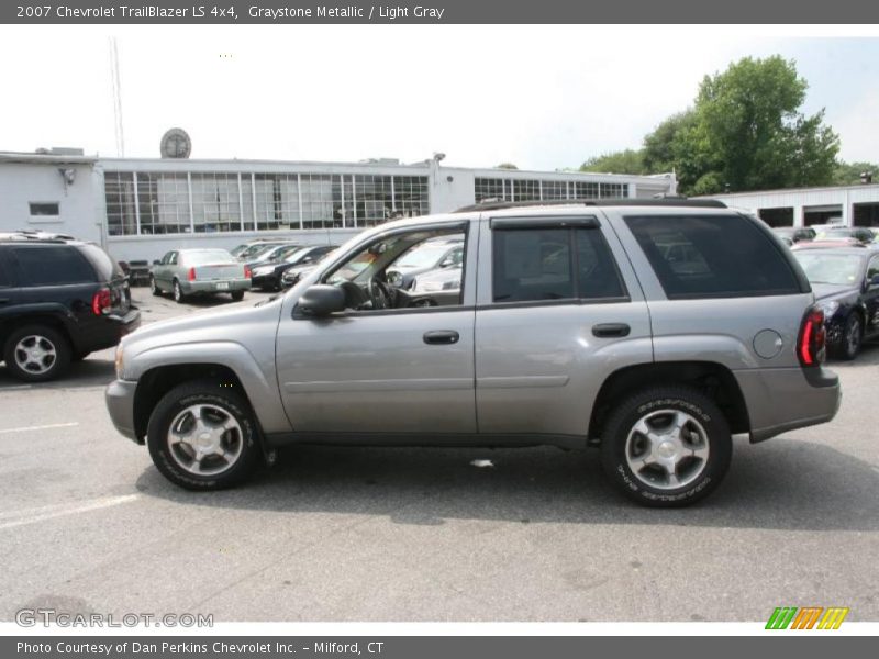 Graystone Metallic / Light Gray 2007 Chevrolet TrailBlazer LS 4x4