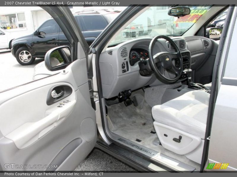 Graystone Metallic / Light Gray 2007 Chevrolet TrailBlazer LS 4x4