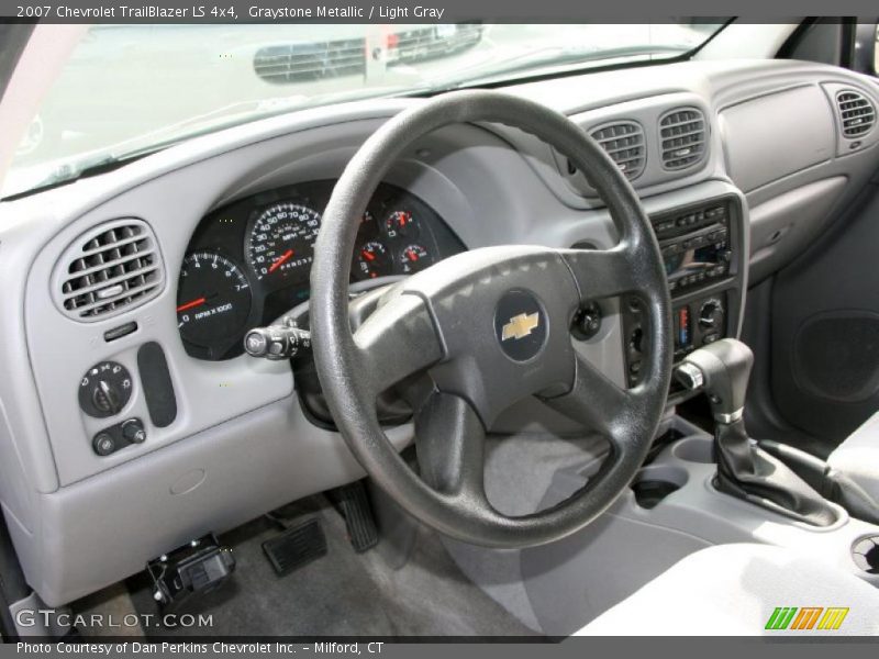 Graystone Metallic / Light Gray 2007 Chevrolet TrailBlazer LS 4x4