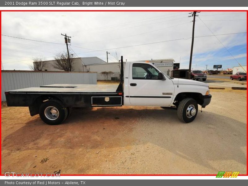 Bright White / Mist Gray 2001 Dodge Ram 3500 SLT Regular Cab