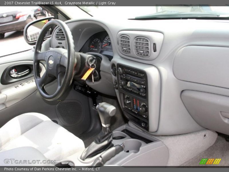 Graystone Metallic / Light Gray 2007 Chevrolet TrailBlazer LS 4x4