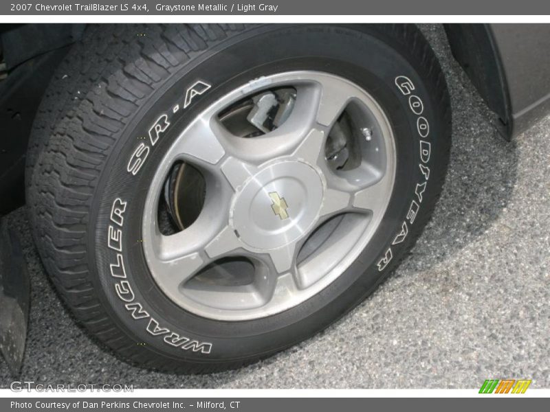 Graystone Metallic / Light Gray 2007 Chevrolet TrailBlazer LS 4x4