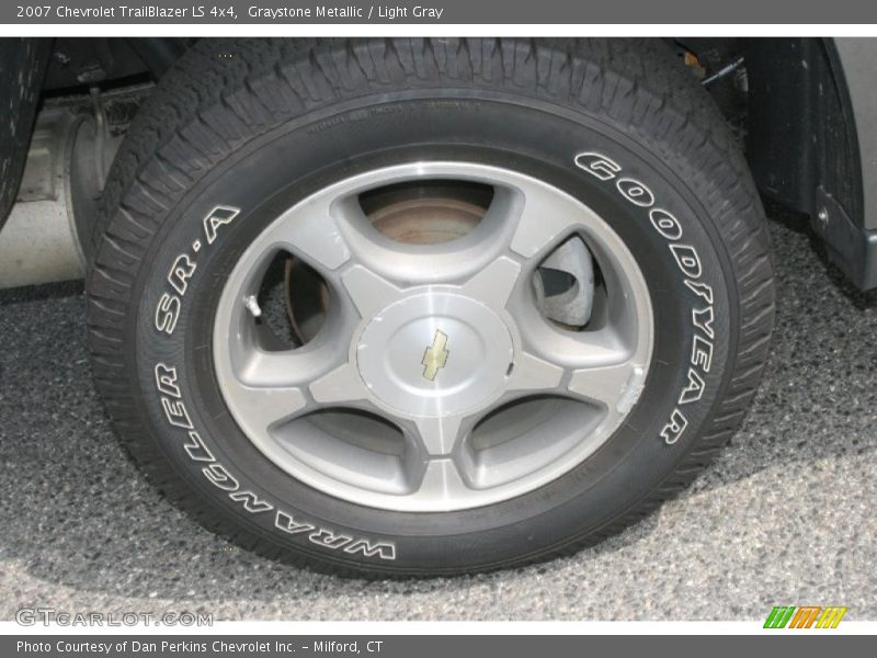Graystone Metallic / Light Gray 2007 Chevrolet TrailBlazer LS 4x4