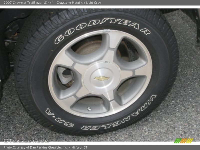 Graystone Metallic / Light Gray 2007 Chevrolet TrailBlazer LS 4x4