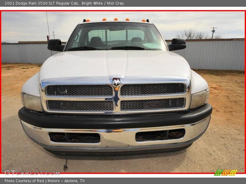 Bright White / Mist Gray 2001 Dodge Ram 3500 SLT Regular Cab