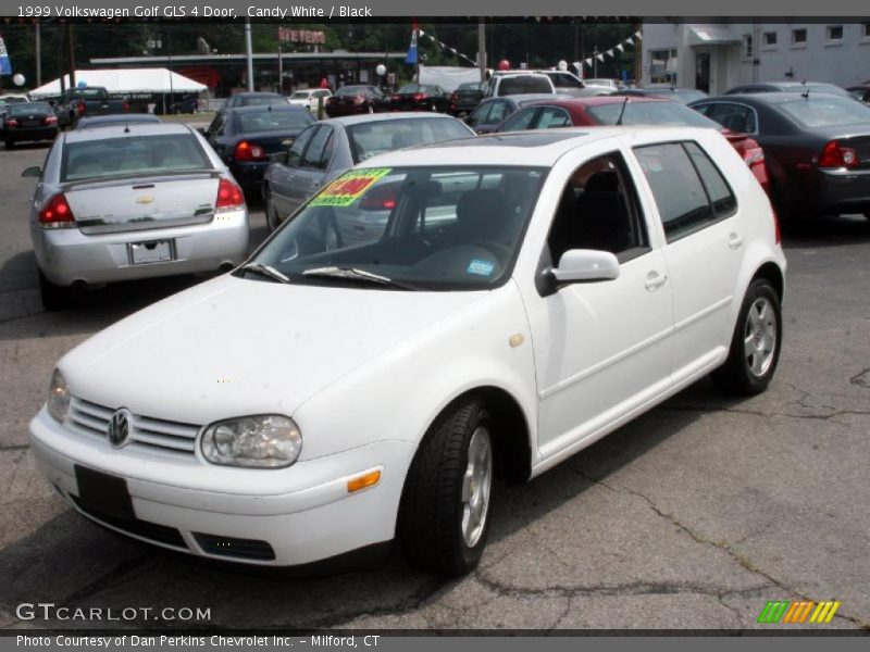 Candy White / Black 1999 Volkswagen Golf GLS 4 Door